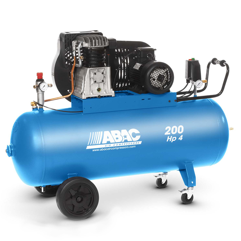 PRO_B4900_200_CT4, COMPRESSORI doppio stadio bicilindrici a cinghia ABAC