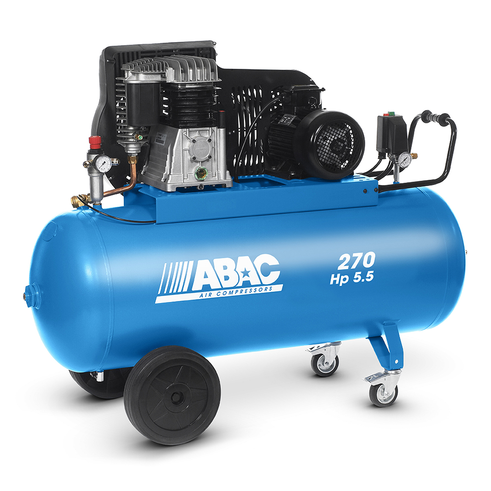 PRO_B5900B_270_CT5.5, COMPRESSORI A TRASMISSIONE doppia a cinghia a due stadi ABAC
